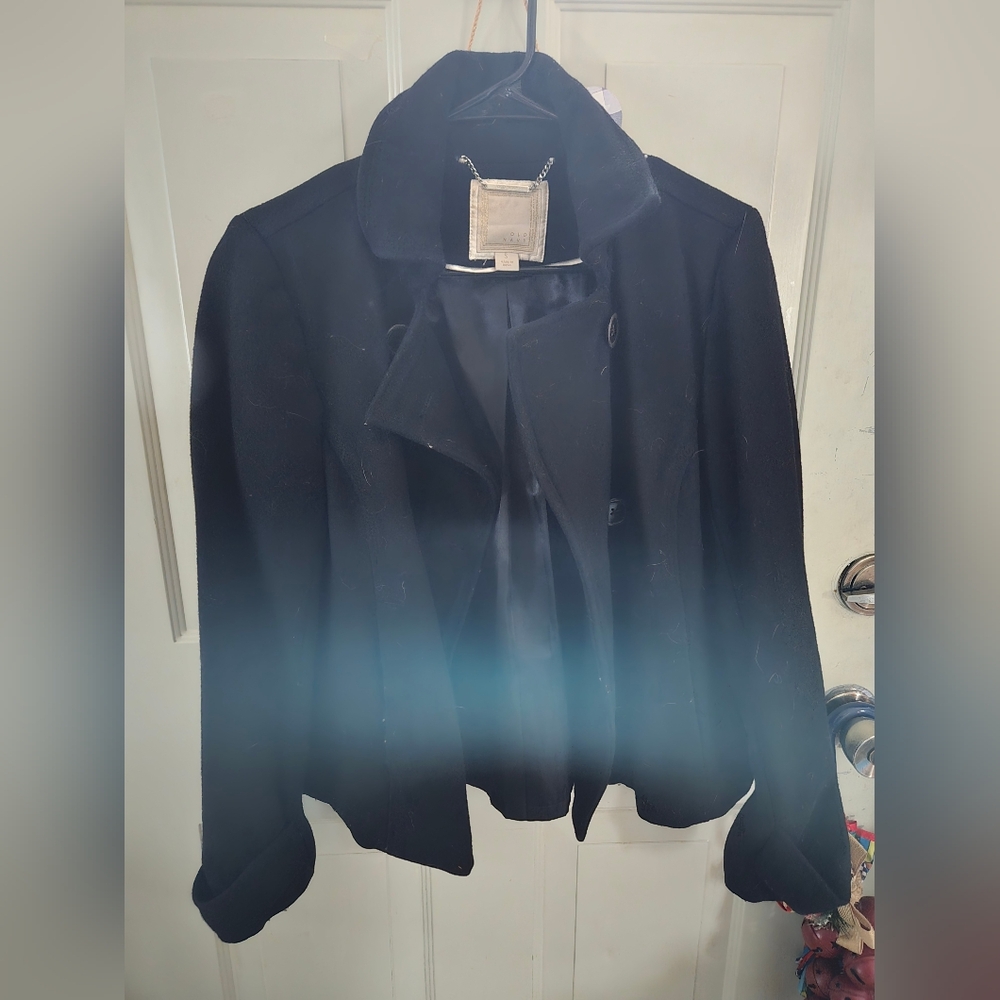 Black, Old Navy, Pea Coat